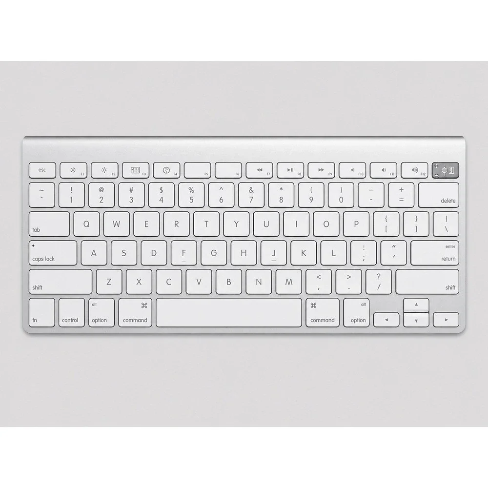 Apple Wireless Keyboard A1314 Silver Aluminum Bluetooth‎ MC184LL/B Mac iPad